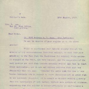 Soldier packet page