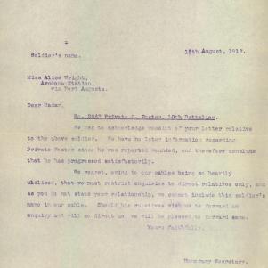 Soldier packet page
