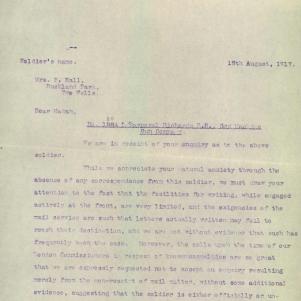 Soldier packet page