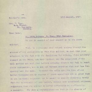 Soldier packet page