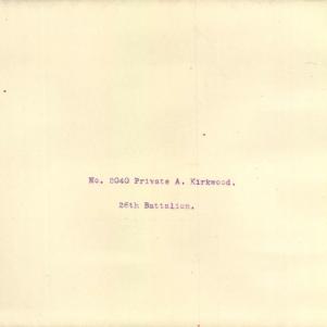 Soldier packet page