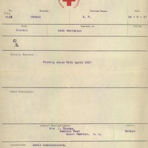 Soldier packet page
