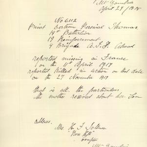 Soldier packet page