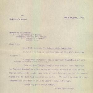 Soldier packet page