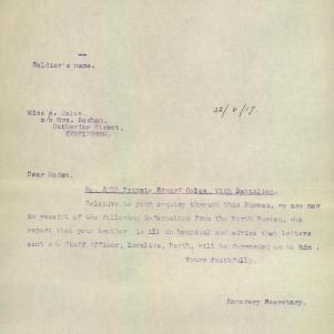 Soldier packet page
