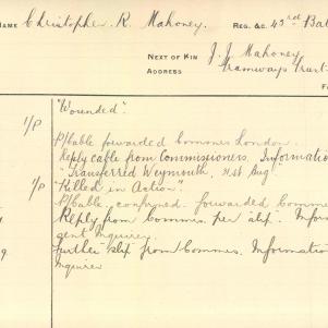 Soldier packet page