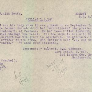 Soldier packet page