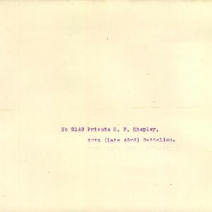 Soldier packet page