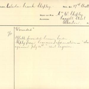 Soldier packet page