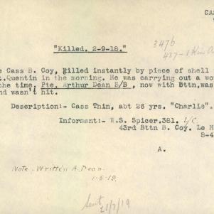 Soldier packet page