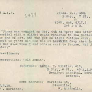 Soldier packet page