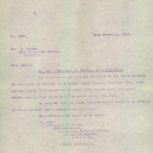 Soldier packet page