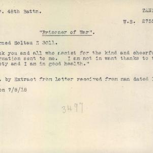 Soldier packet page