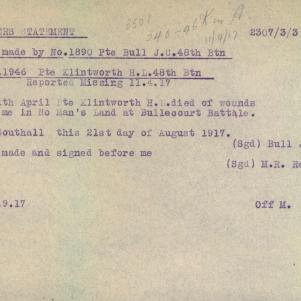 Soldier packet page