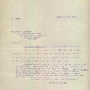 Soldier packet page