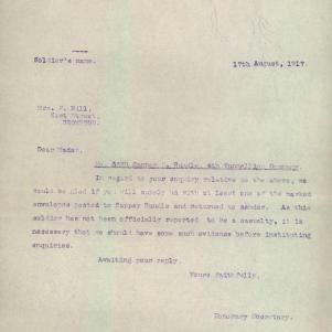 Soldier packet page