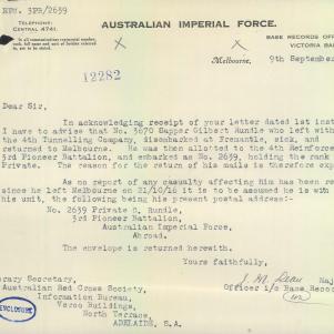 Soldier packet page
