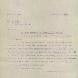 Soldier packet page