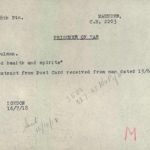 Soldier packet page
