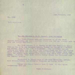 Soldier packet page
