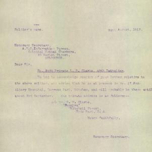 Soldier packet page