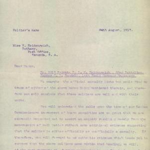 Soldier packet page