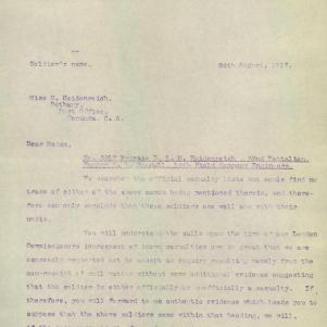 Soldier packet page