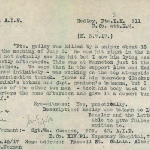 Soldier packet page