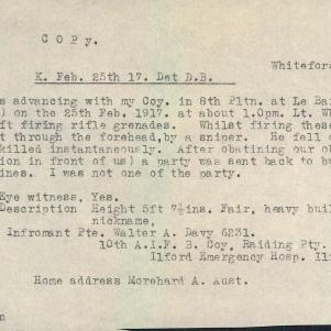 Soldier packet page