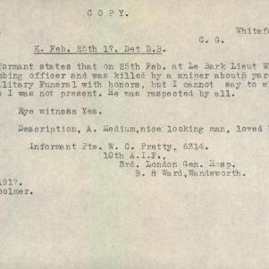 Soldier packet page