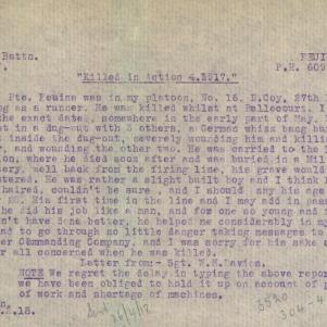 Soldier packet page