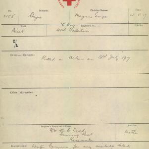 Soldier packet page