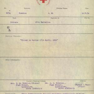 Soldier packet page