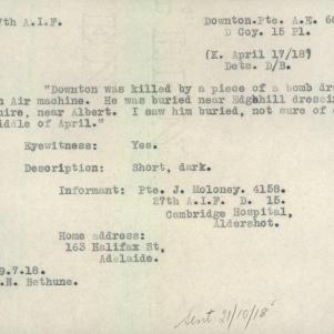 Soldier packet page