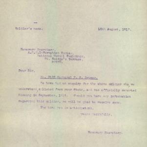 Soldier packet page