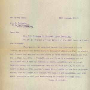 Soldier packet page