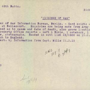 Soldier packet page