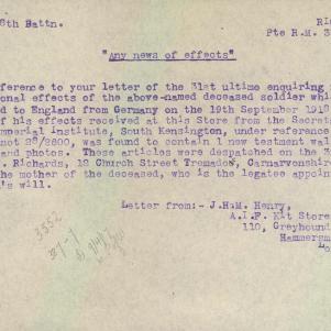 Soldier packet page