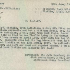 Soldier packet page