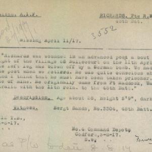 Soldier packet page