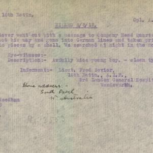 Soldier packet page