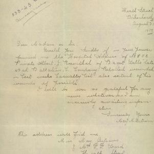 Soldier packet page