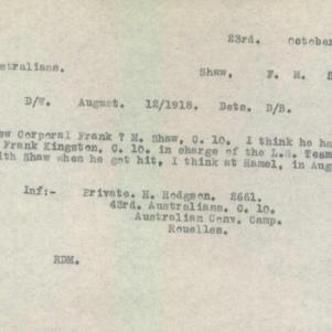 Soldier packet page