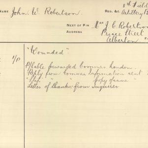 Soldier packet page