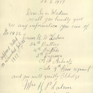 Soldier packet page