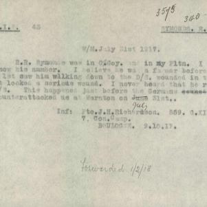 Soldier packet page