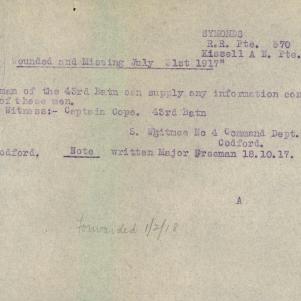 Soldier packet page