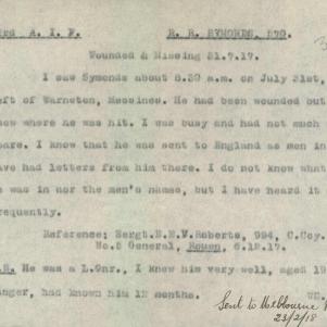 Soldier packet page