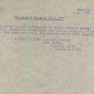 Soldier packet page