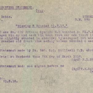 Soldier packet page